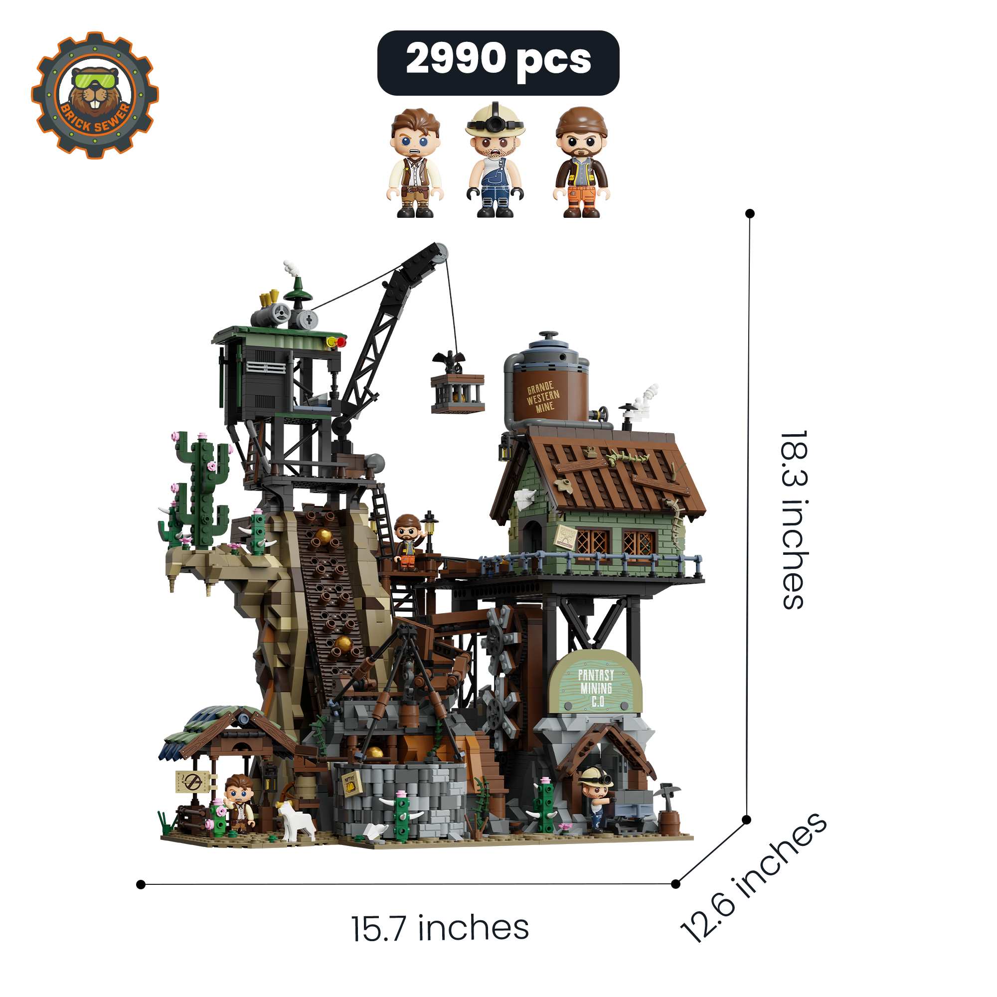 【Father's Day gift🎁】Pantasy Western Mine + Architecture Firm + Craft Brewery FD-PS