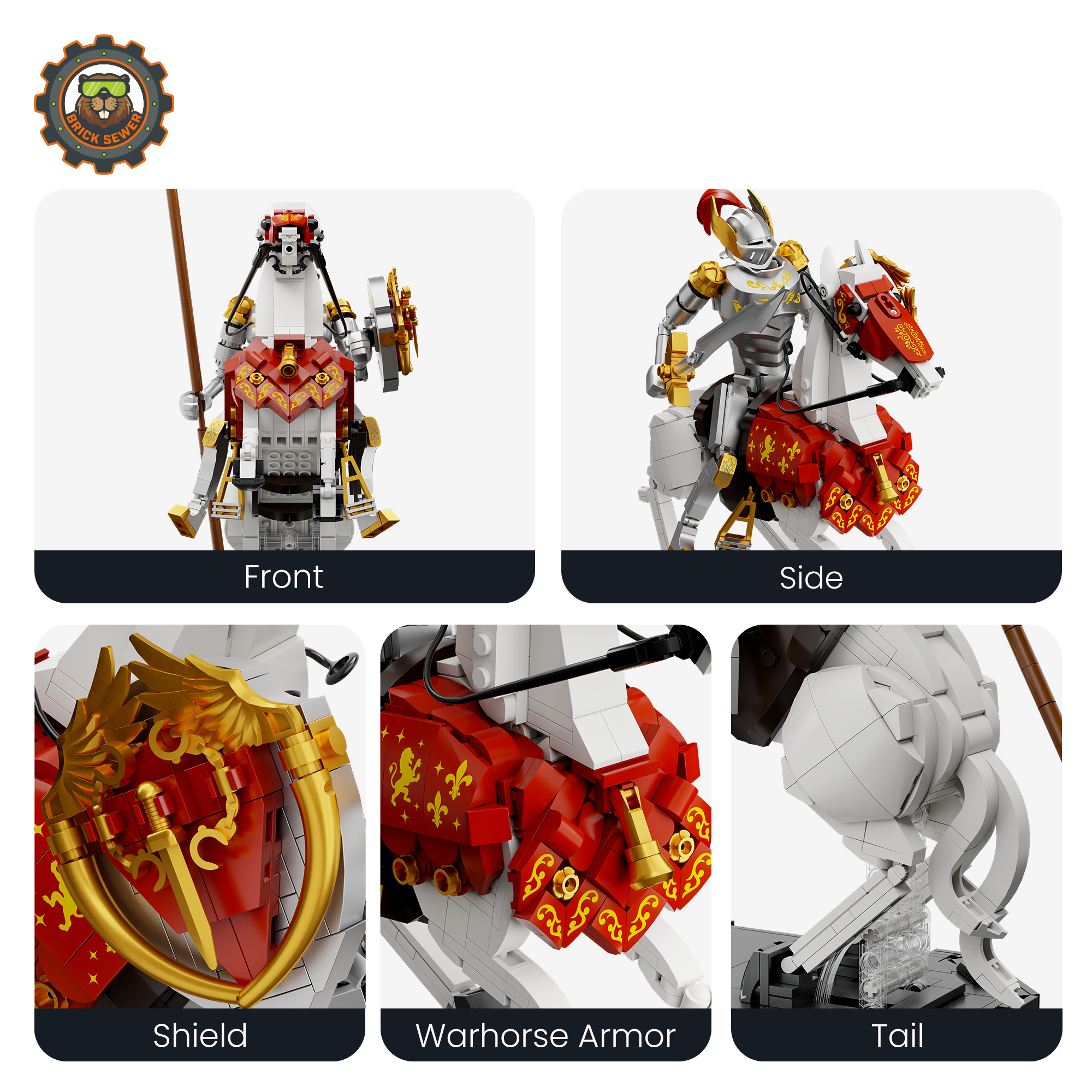 Only 5 left | Knight 905pcs