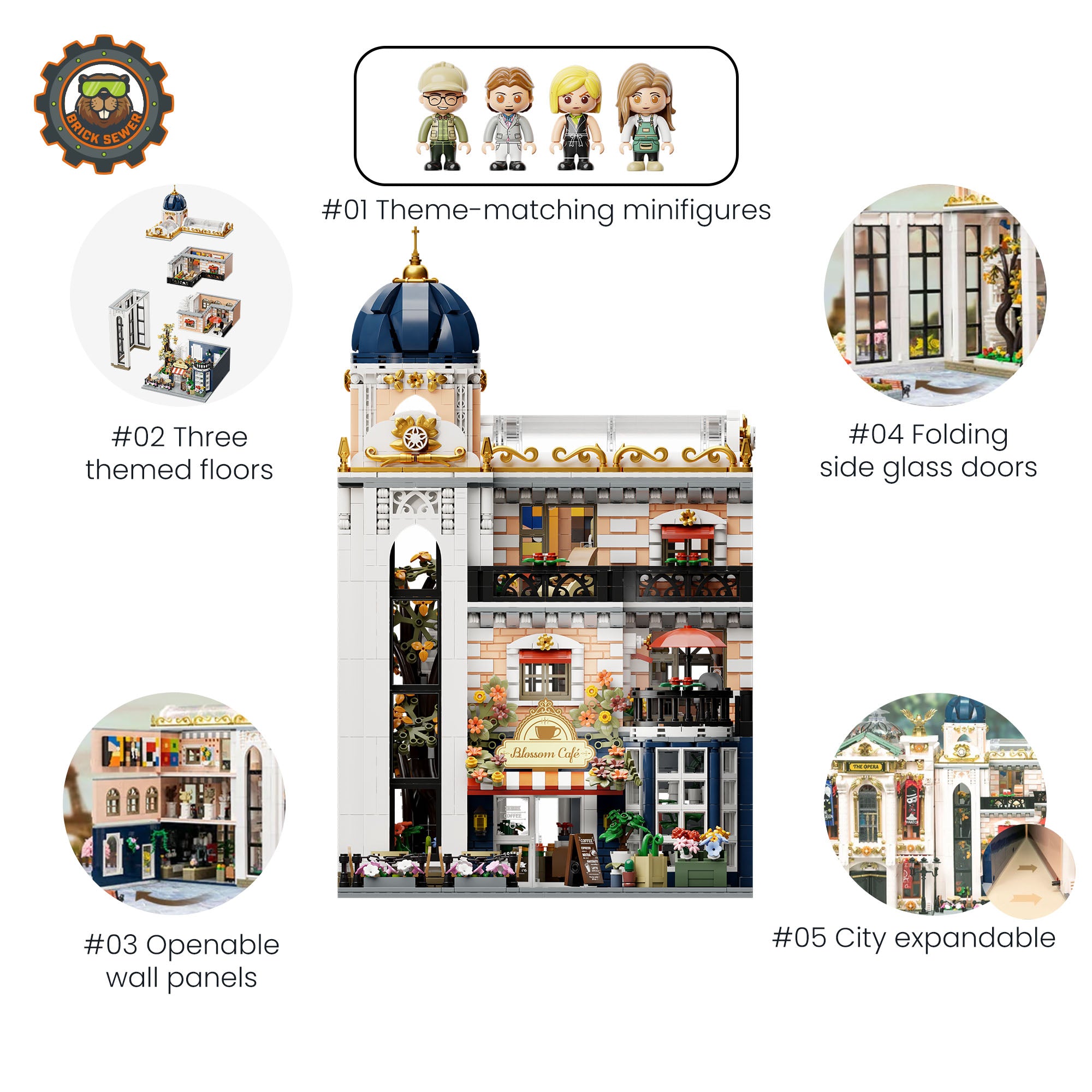 Blossom Cafe 2826pcs