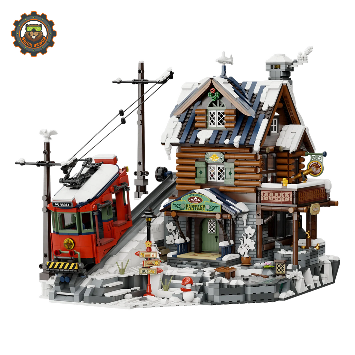 Pantasy Summit Cabin Building Block Set 85033PTS