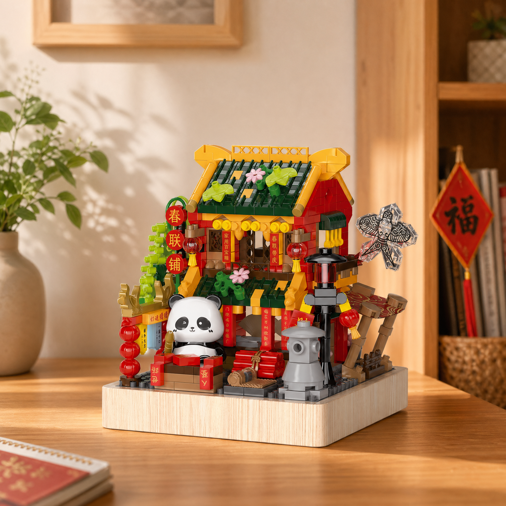 Panda Spring Festival Shop – Mini Building Set (654 PCS)