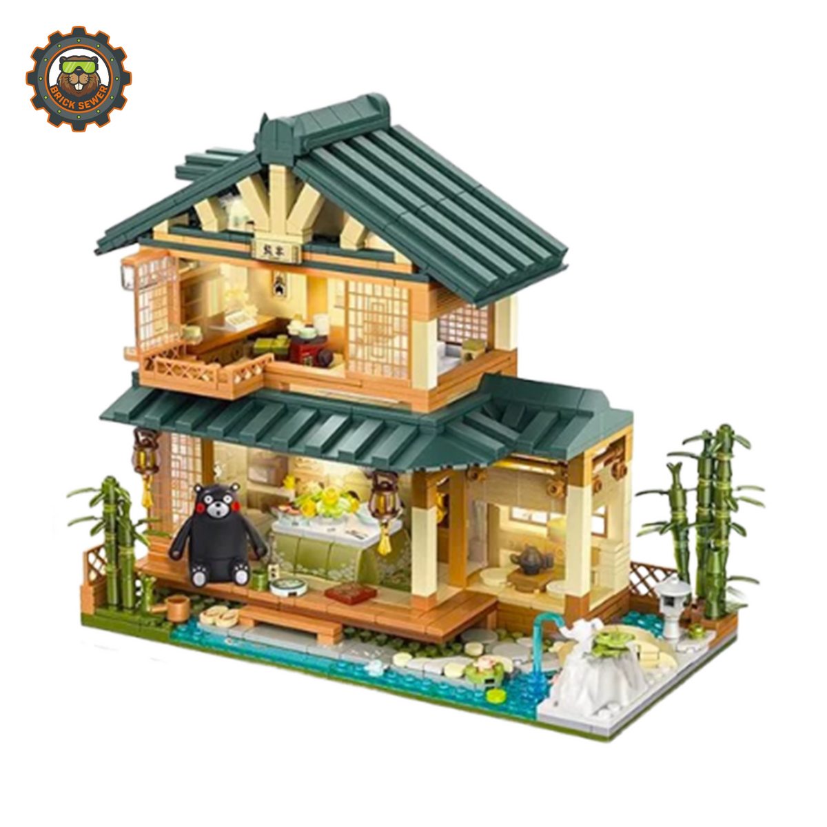 Inbrixx Kumamon Japanese House Building Set 880018