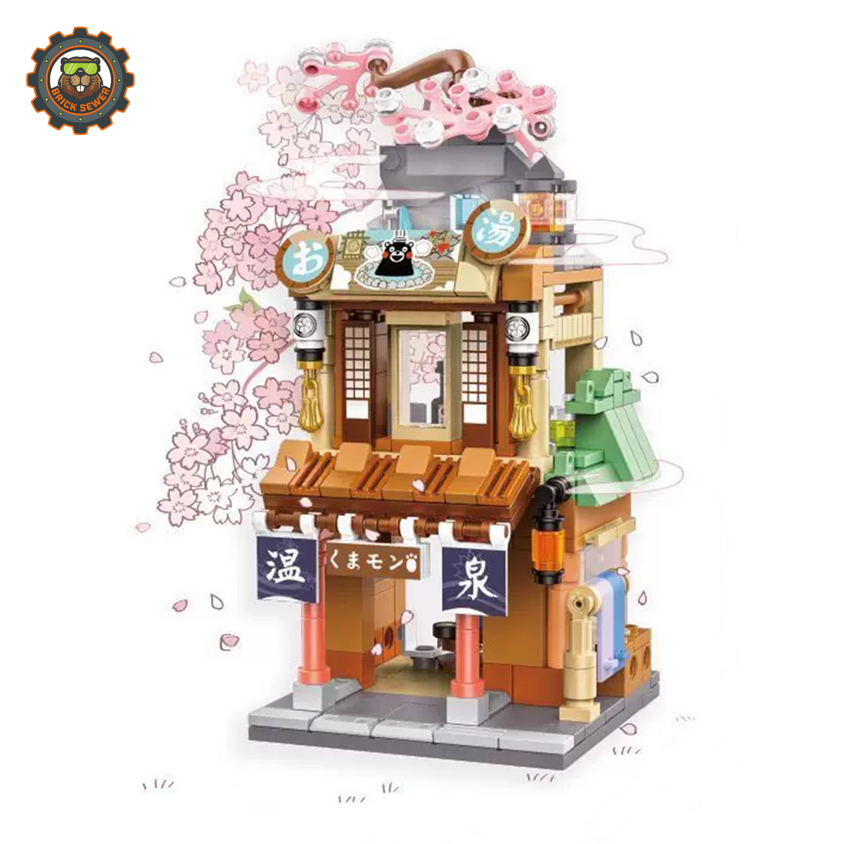 Inbrixx Kumamon Hot Spring House Mini Building Block Set 880020