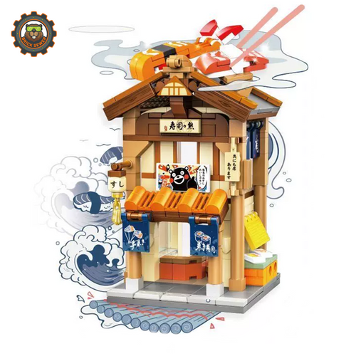 Inbrixx Kumamon Sushi House Mini Building Block Set 880021