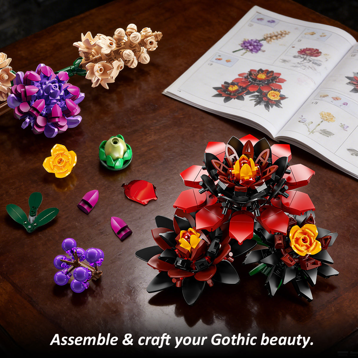 INSOON Gothic Blooming Bat Flower Building Set HG1094
