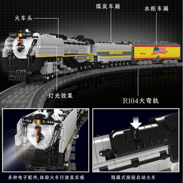 MouldKing 12031 Union Pacific 844 Steam Locomotive Technic