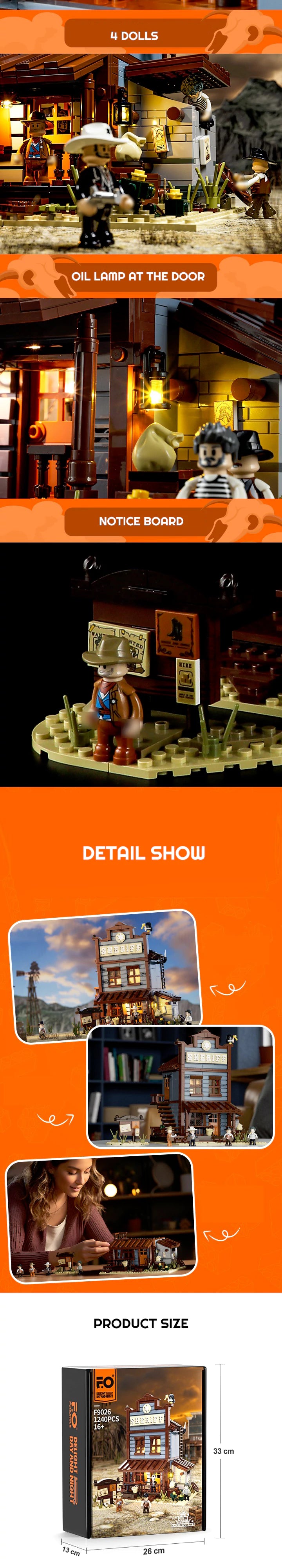 FunWhole F9026 Old West Sheriff's Office Modular Buildings