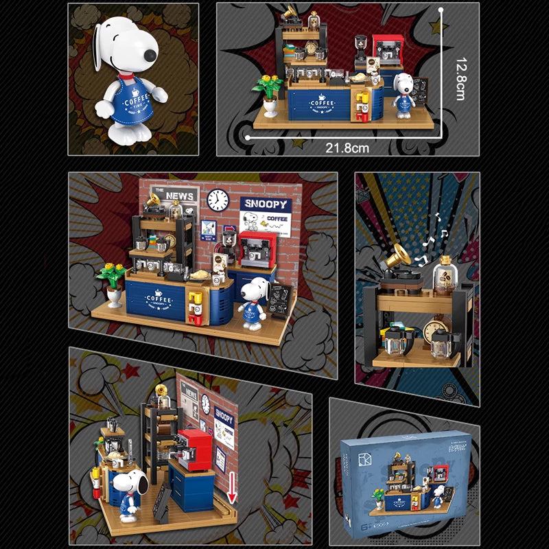 CACO Snoopy Background Painting Small Scene Movie