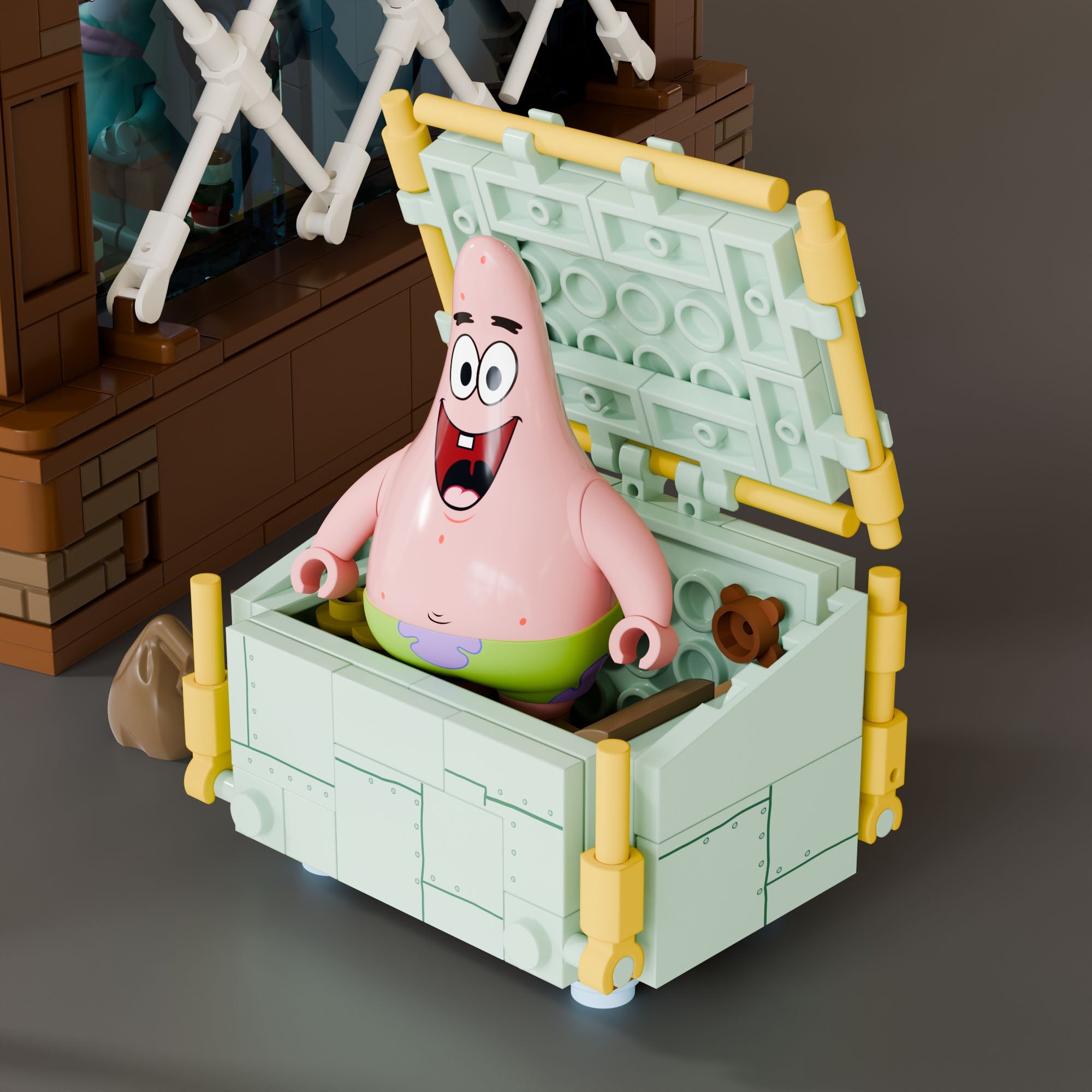 SpongeBob - Krusty Krab(2,723-piece, 5 rooms, 10 inches high)