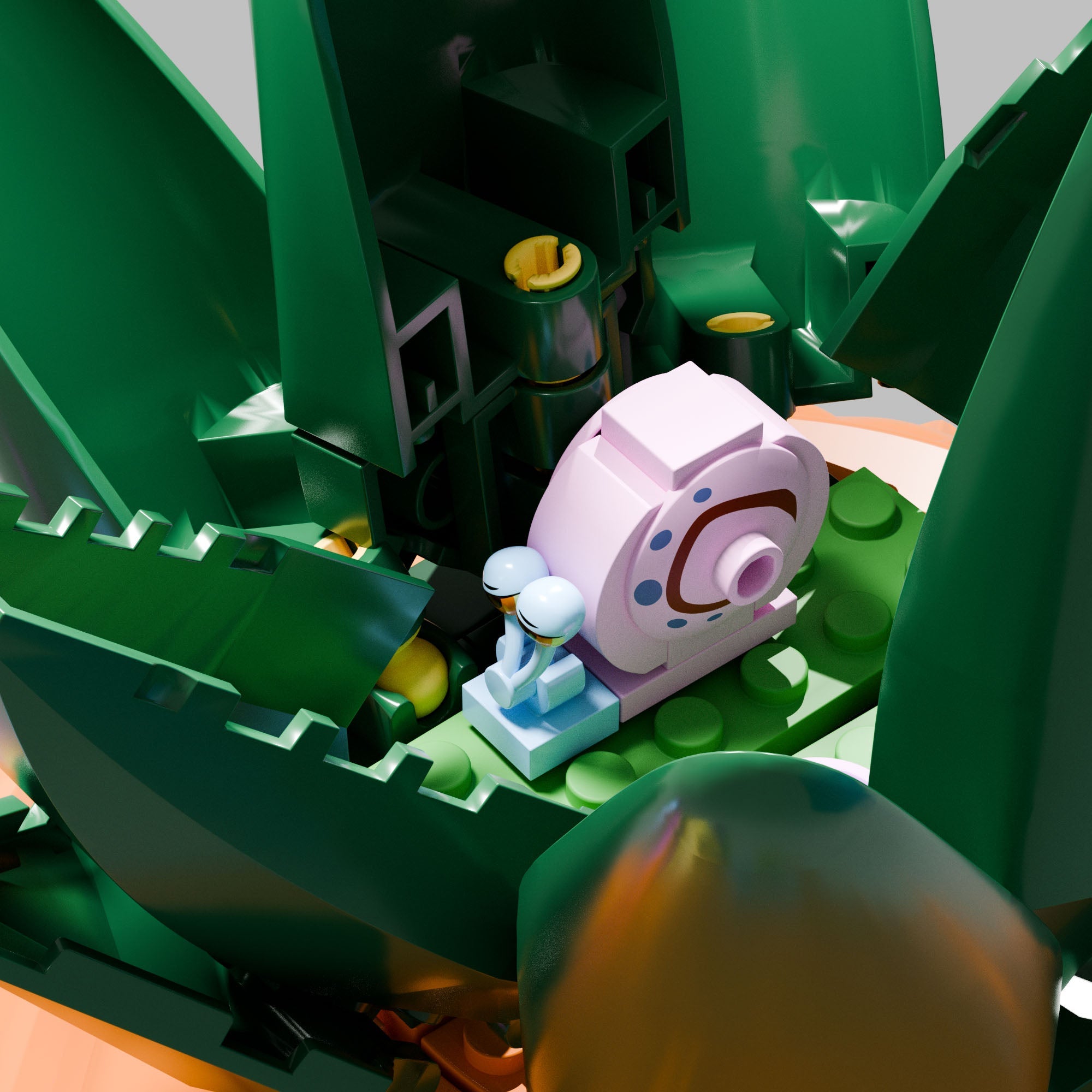 SpongeBob - Spongebob's Pineapple House(2,313-piece, 7 rooms, 18 inches high)