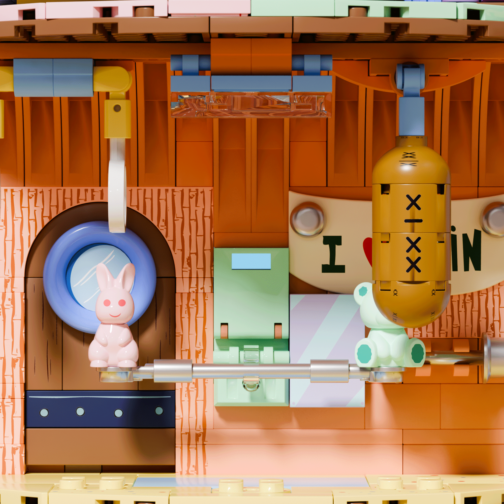 SpongeBob - Spongebob's Pineapple House(2,313-piece, 7 rooms, 18 inches high)