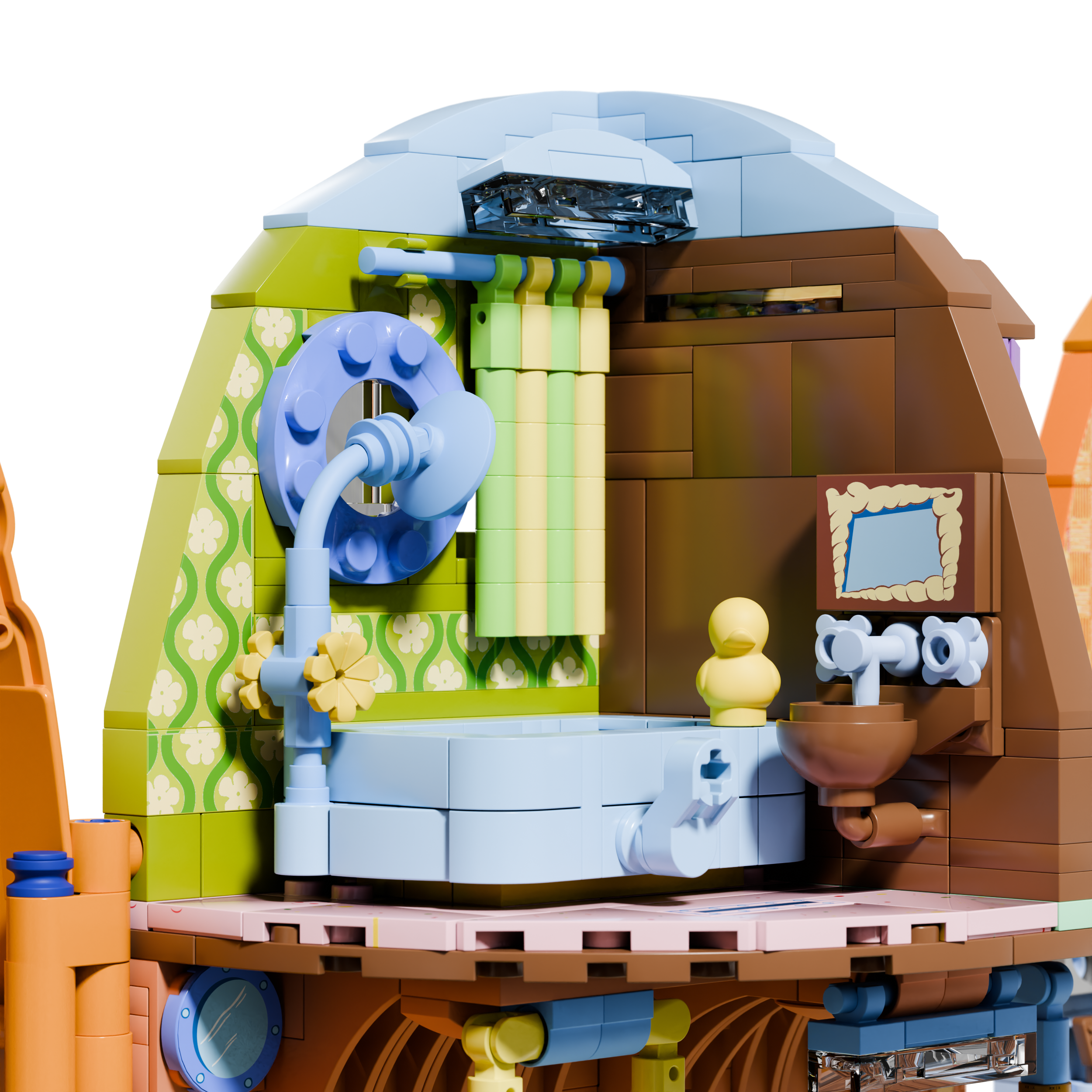 SpongeBob - Spongebob's Pineapple House(2,313-piece, 7 rooms, 18 inches high)