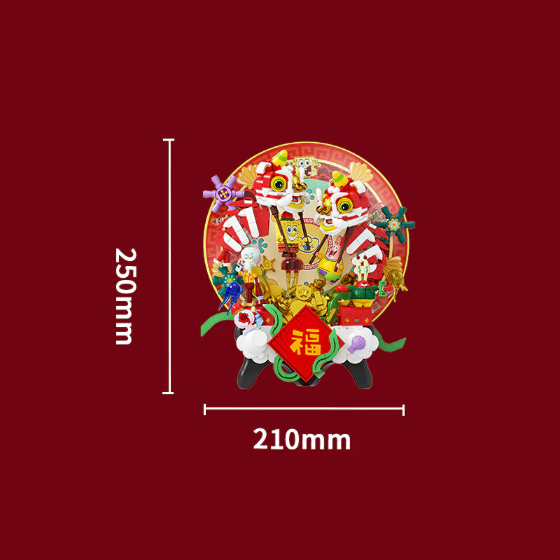 Area-X AB0068 SpongeBob SquarePants Attracting Wealth Treasure Bowl Chinese Culture