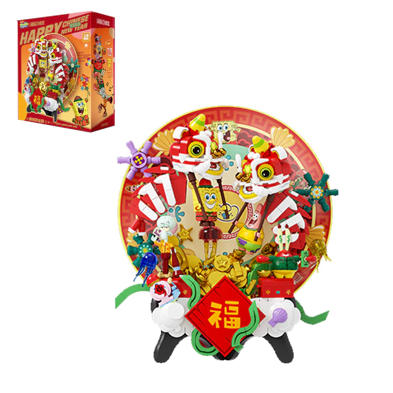 Area-X AB0068 SpongeBob SquarePants Attracting Wealth Treasure Bowl Chinese Culture