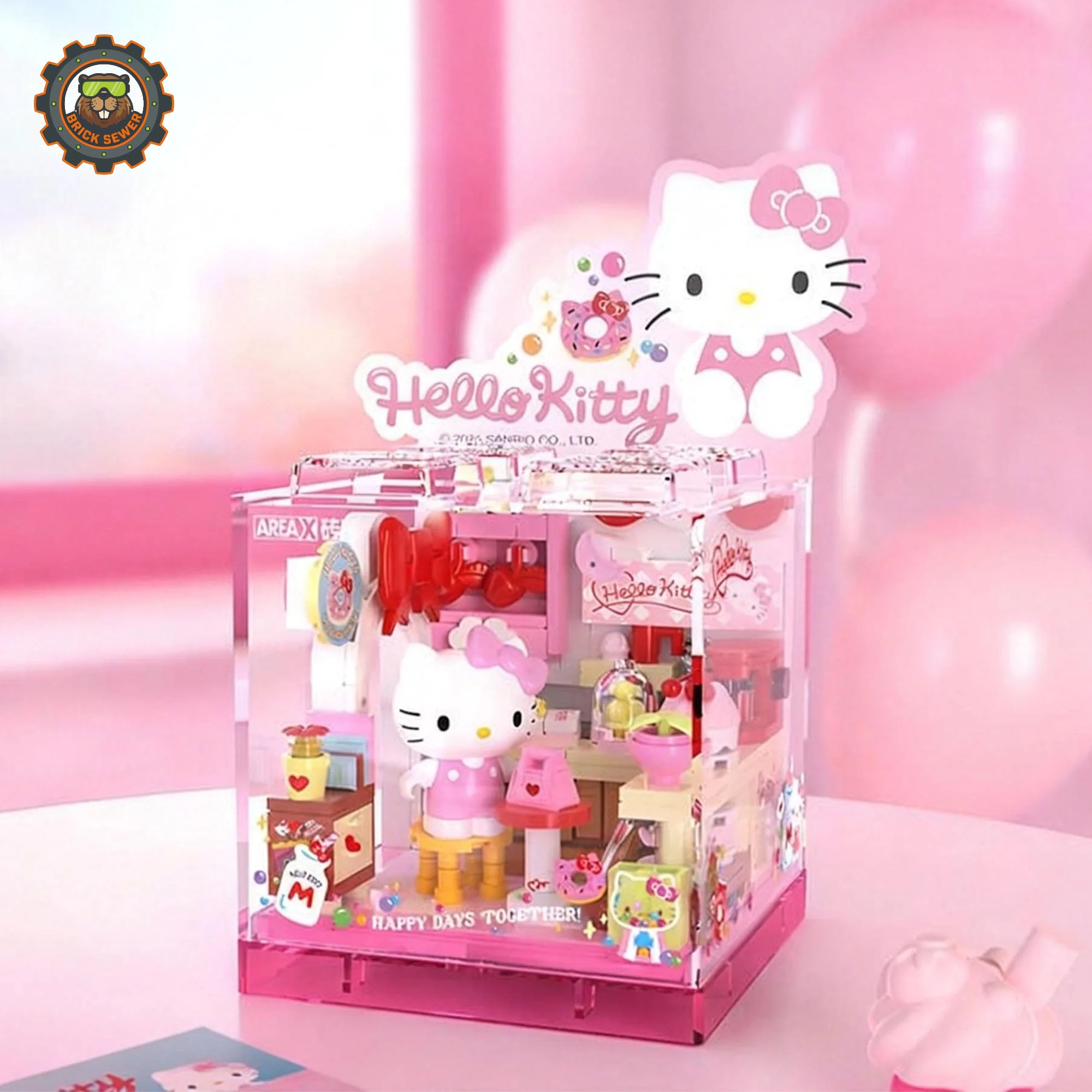 Sanrio Sweet Box – Hello Kitty Dessert Shop featuring an adorable display of treats and décor.