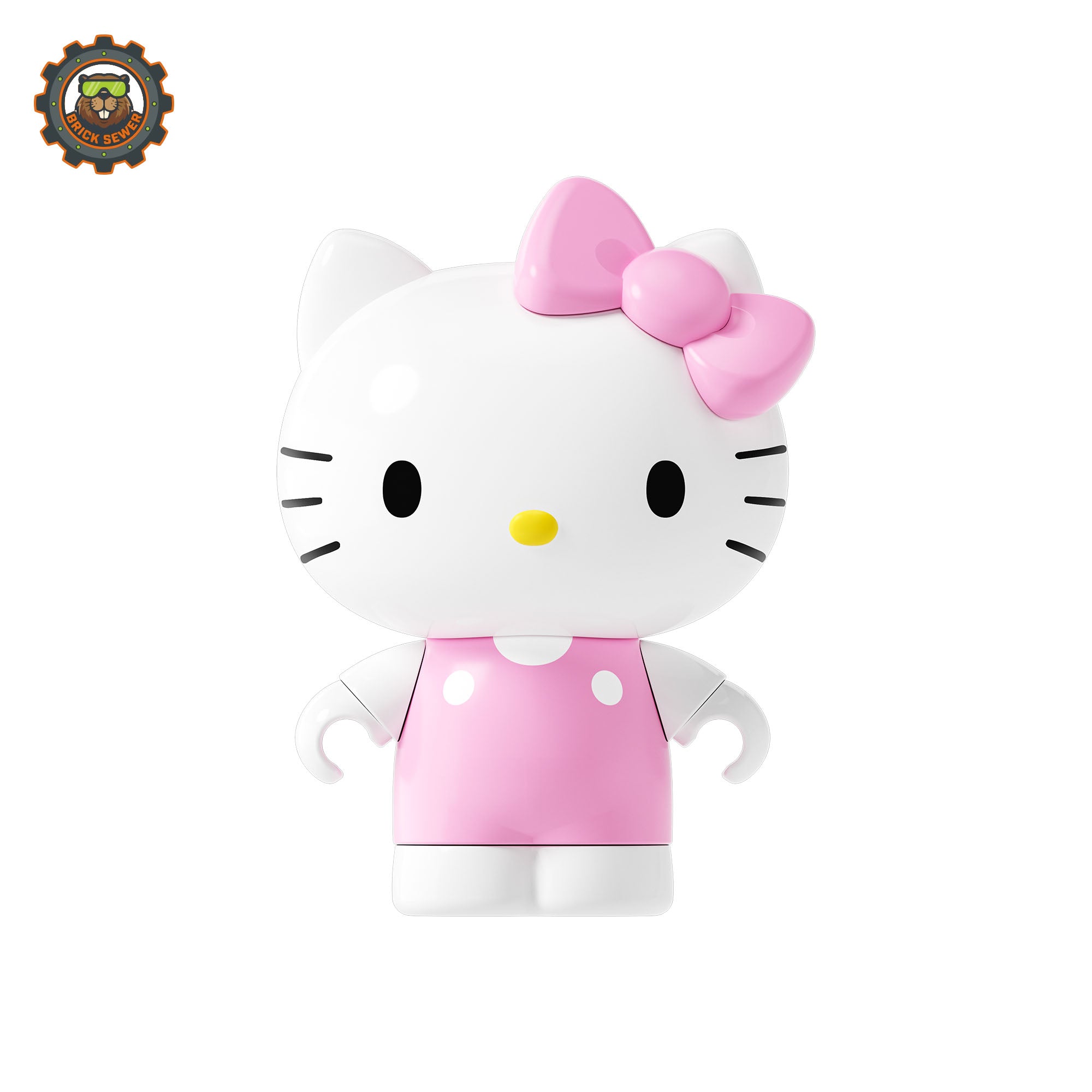 Sanrio Sweet Box – Hello Kitty Dessert Shop figure in pink dress with bow, perfect for dessert-themed play.