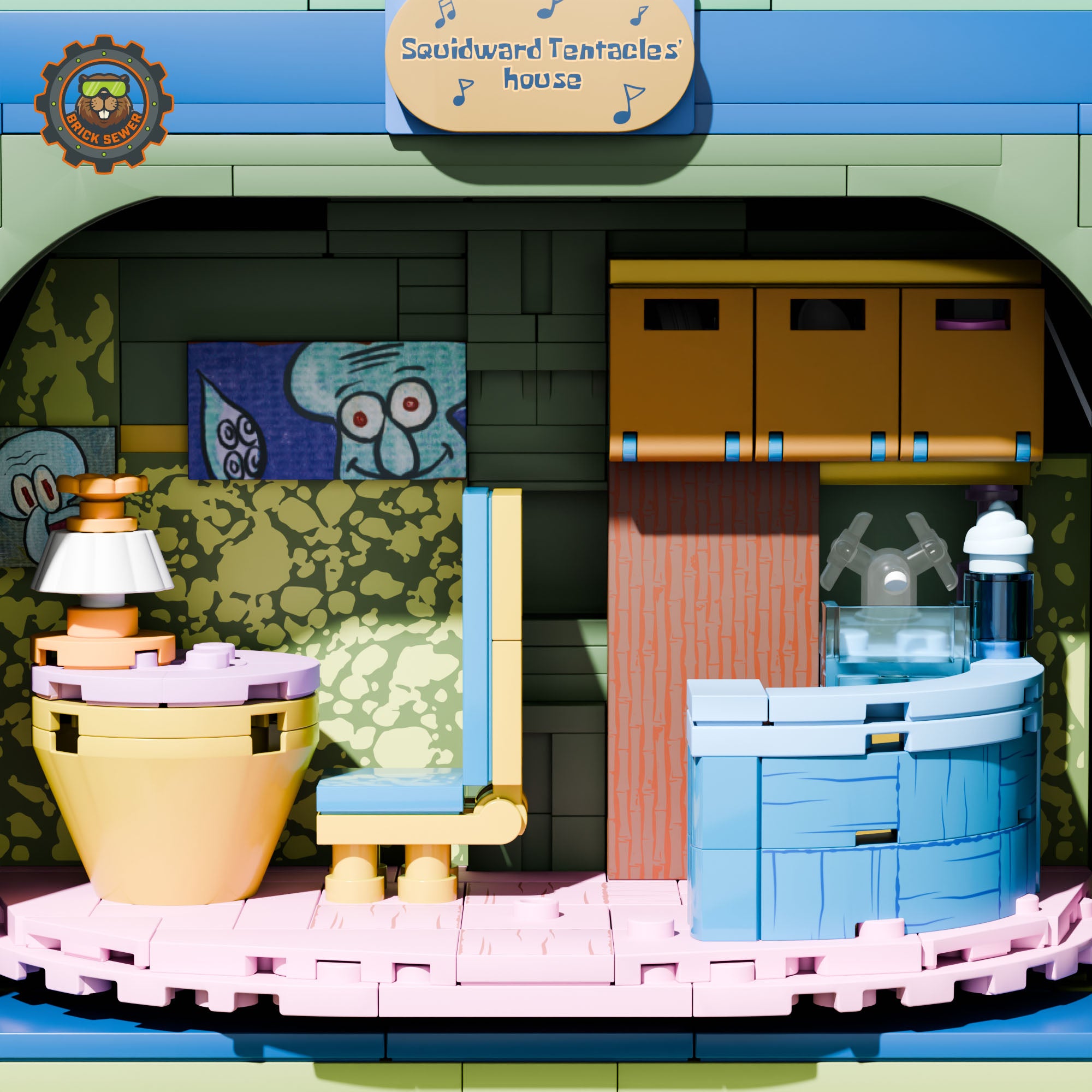 SpongeBob - Squidward’s Stone House 1,577pcs