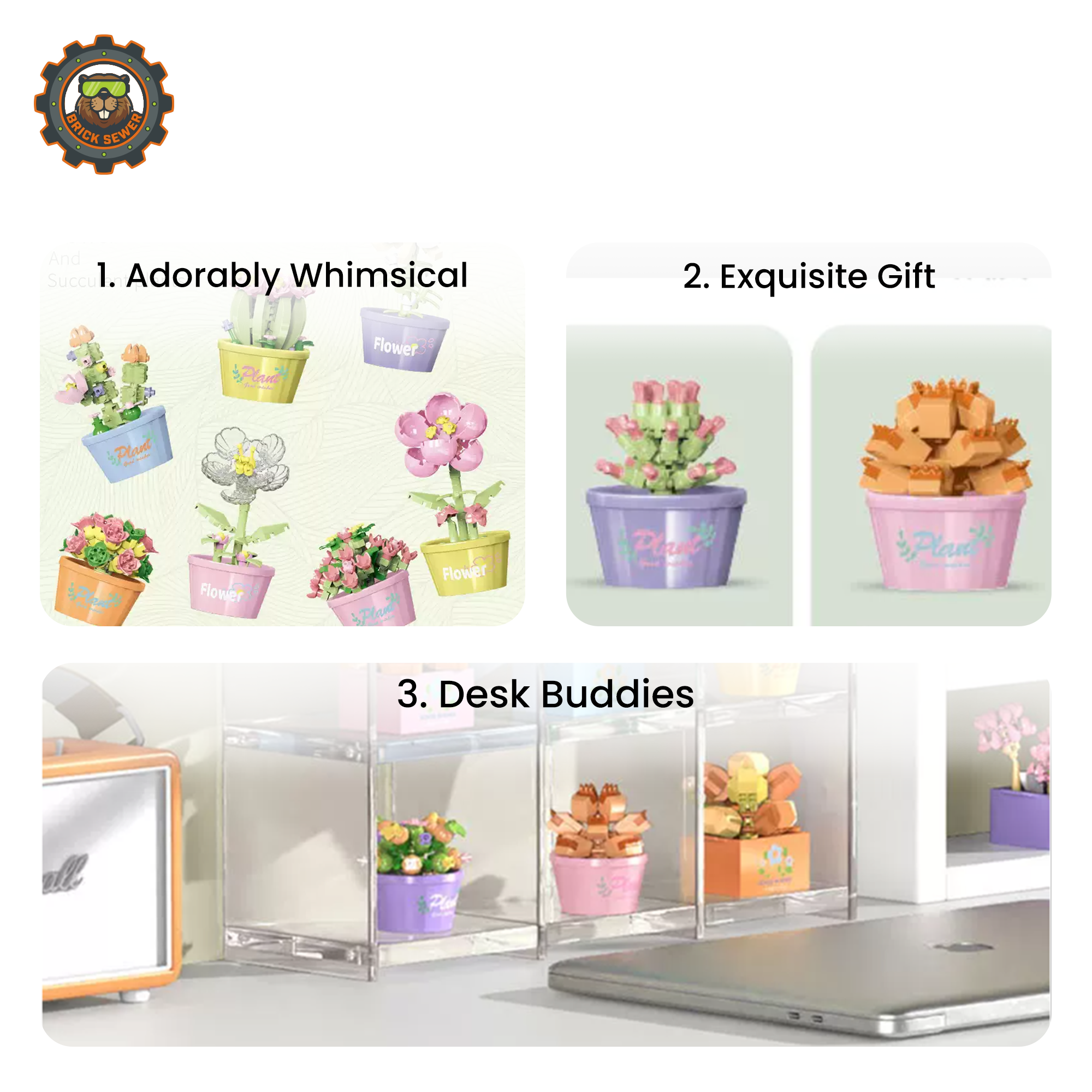 Potted Plant Series Building Blocks (12PCS Set)