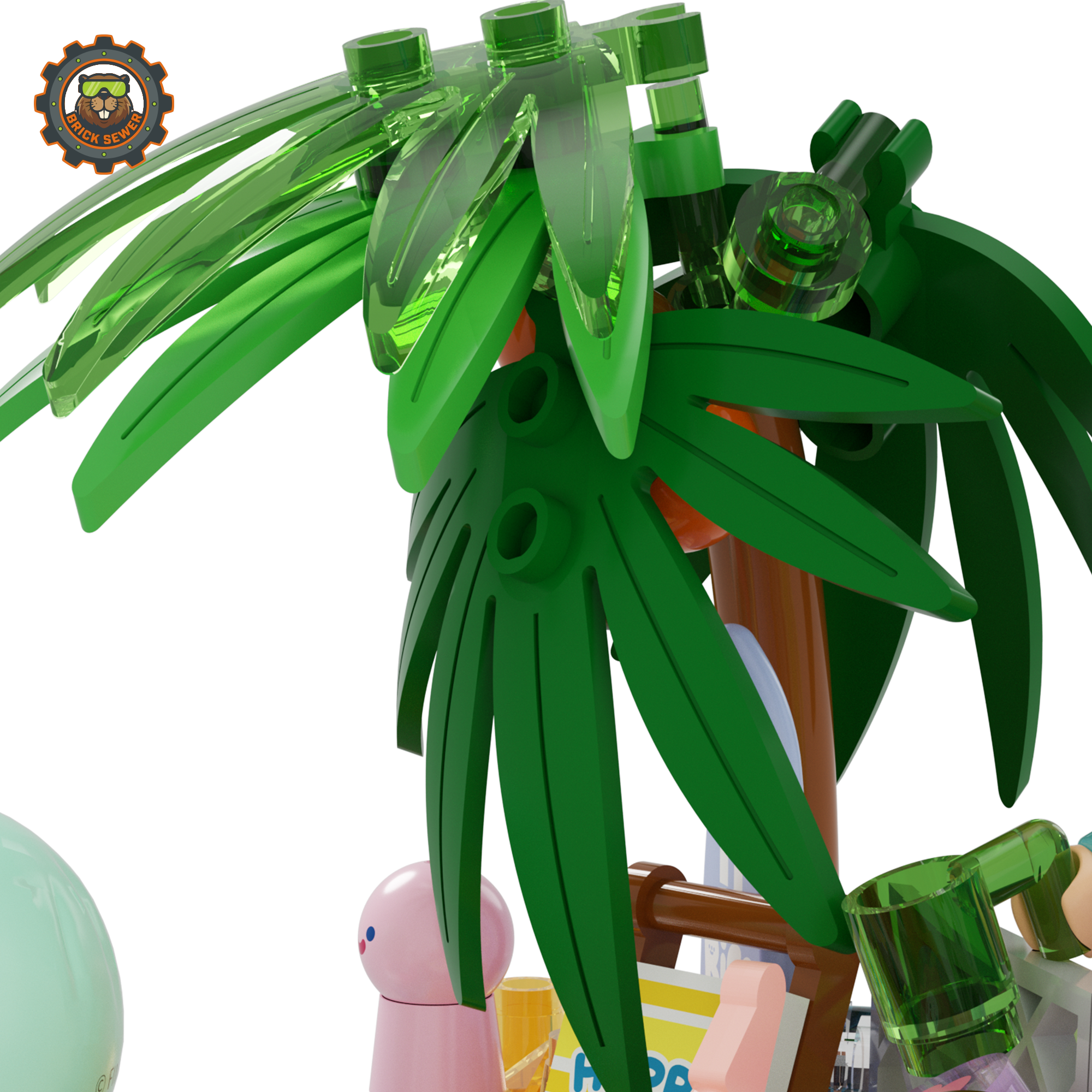 Rico & Bob - Travel Day features vibrant green palm trees capturing a sunny beach vibe.