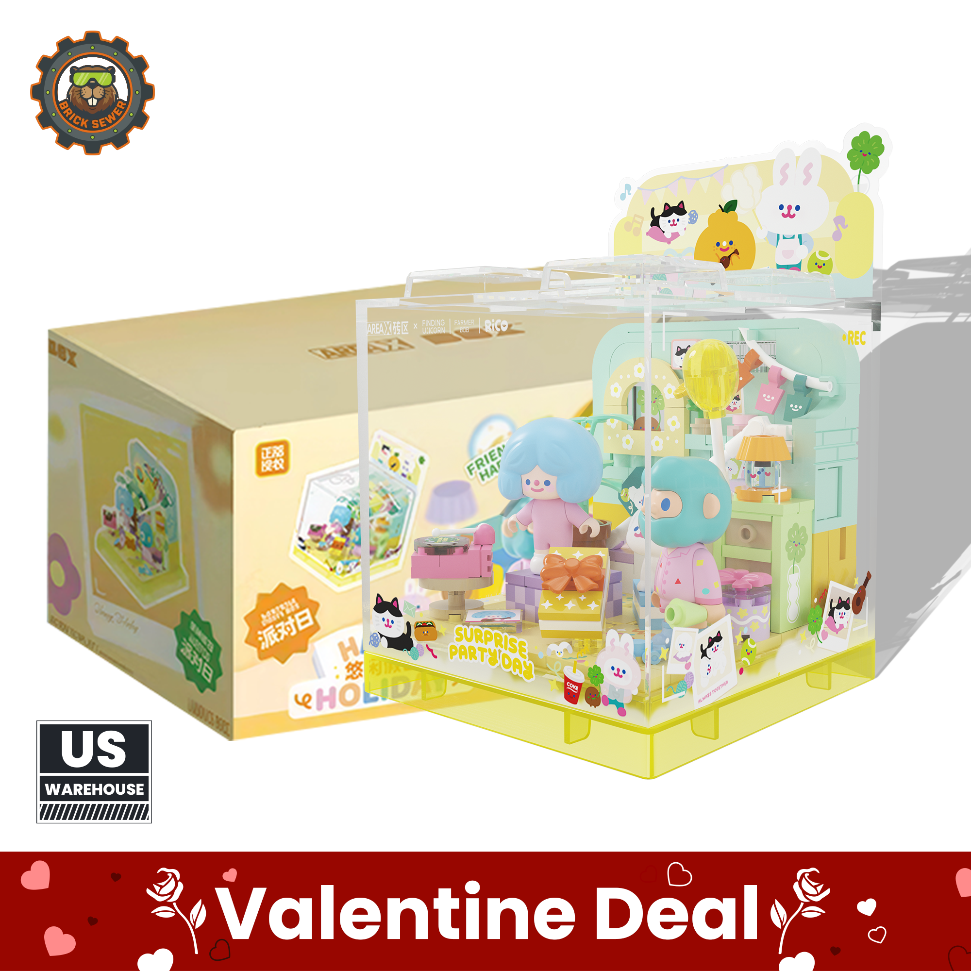 Farmer Bob – Bob Land Building Set 2,873 pcs | Free Box Series Included with colorful display and packaging.