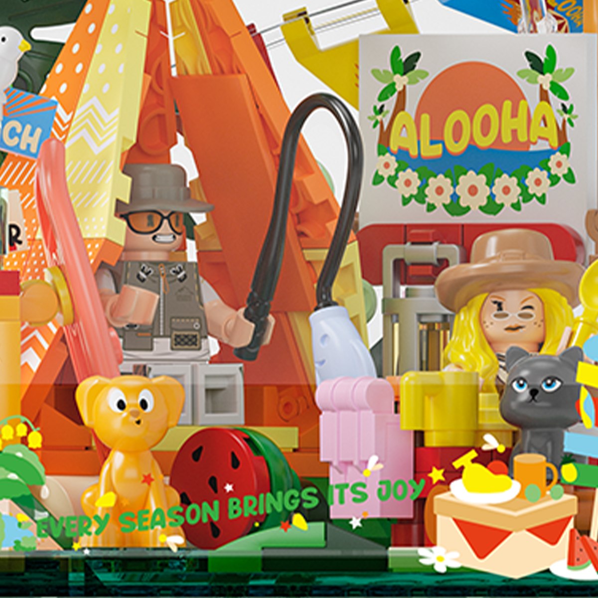 Camping Day – Summer Camping Brick Set
