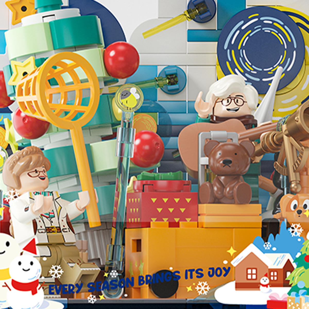 Camping Day – Winter Camping Brick Set