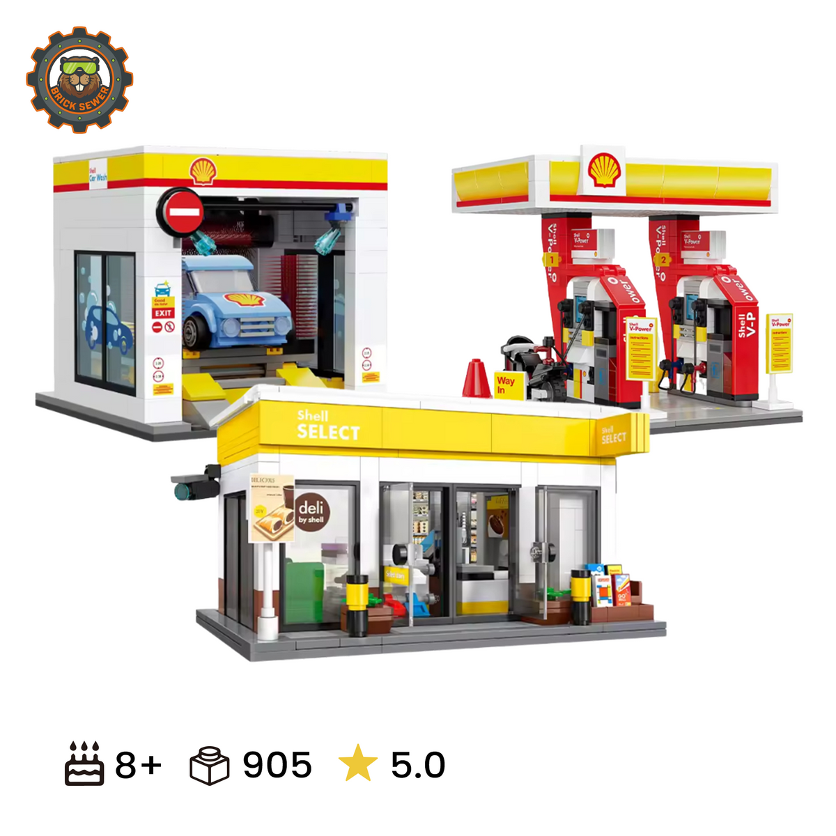CADA Shell Service Station 3-in-1 Bundle