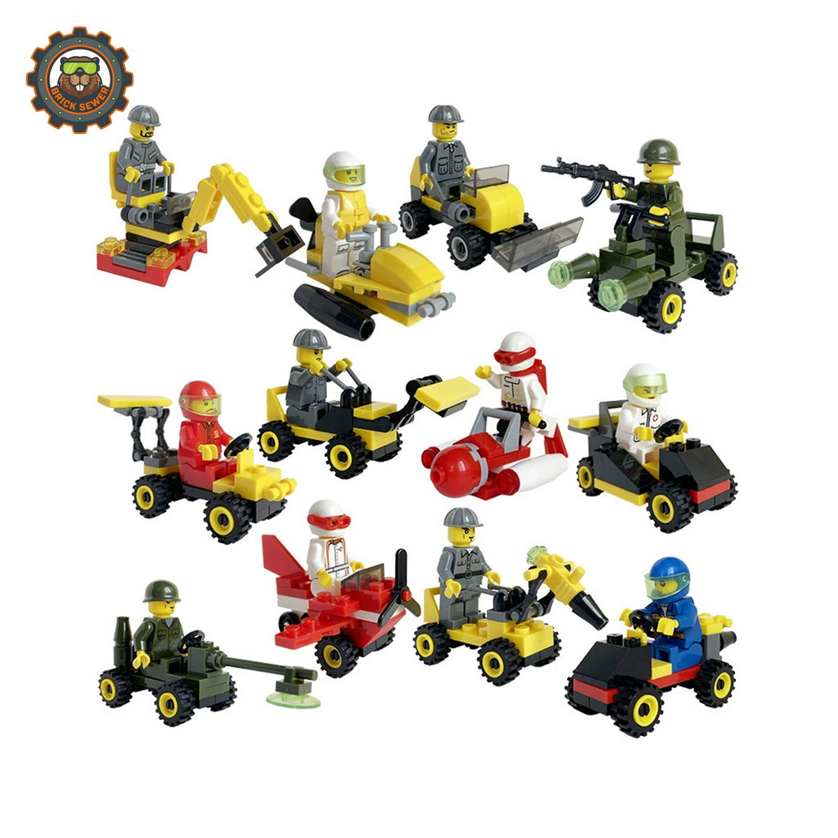 BrickSewer Mini Vehicle & Driver Collection CZ7548