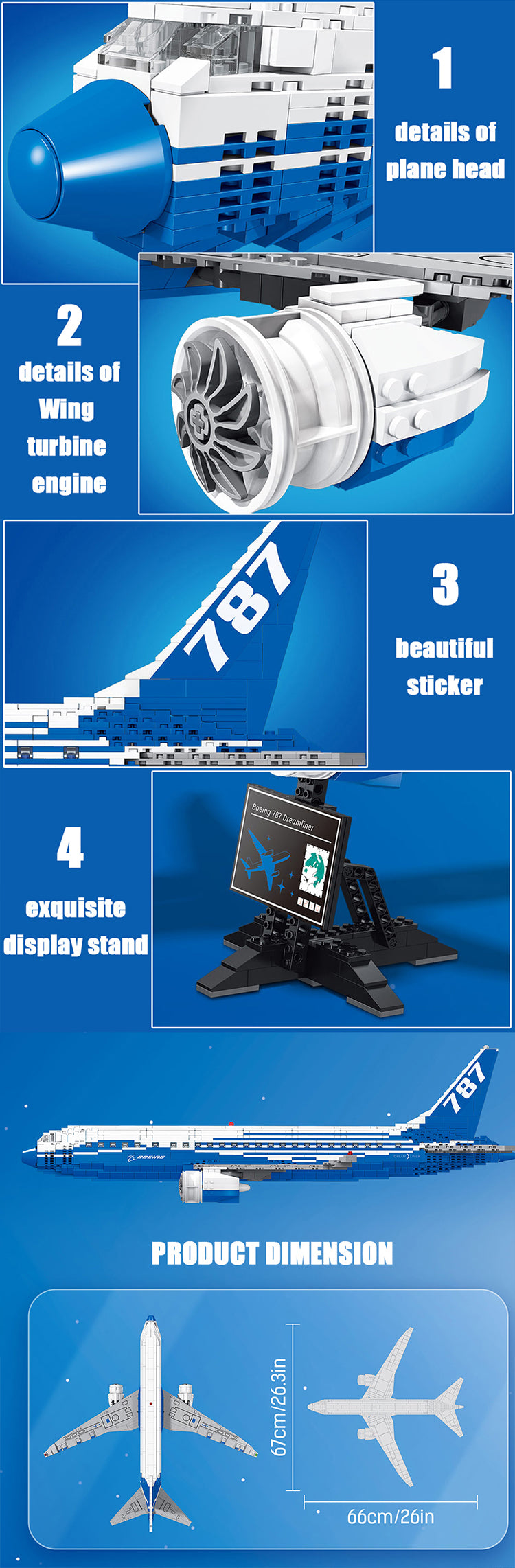 DK 80009 School Set Boeing 787