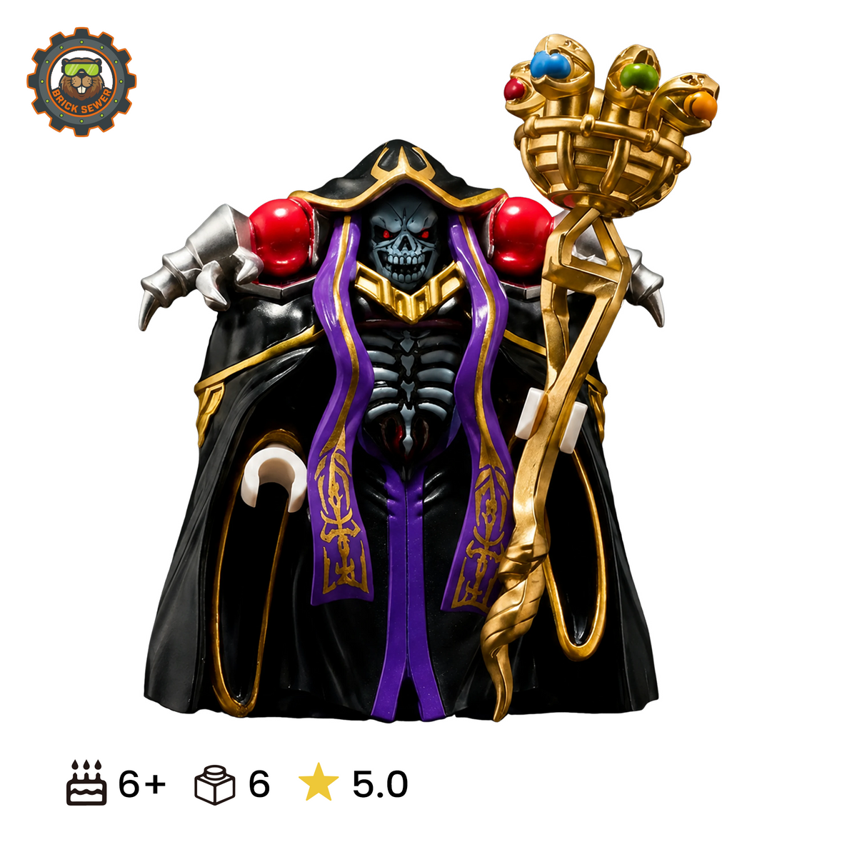 BrickSewer Ainz Ooal Gown Minifigure DY556S