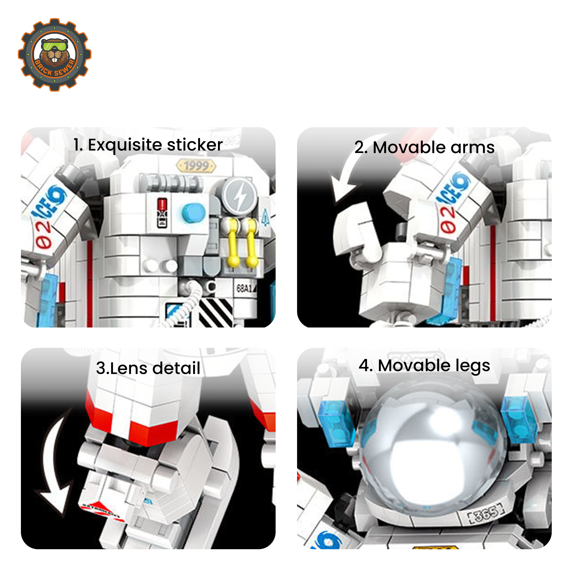 Astronaut Micro Building Blocks