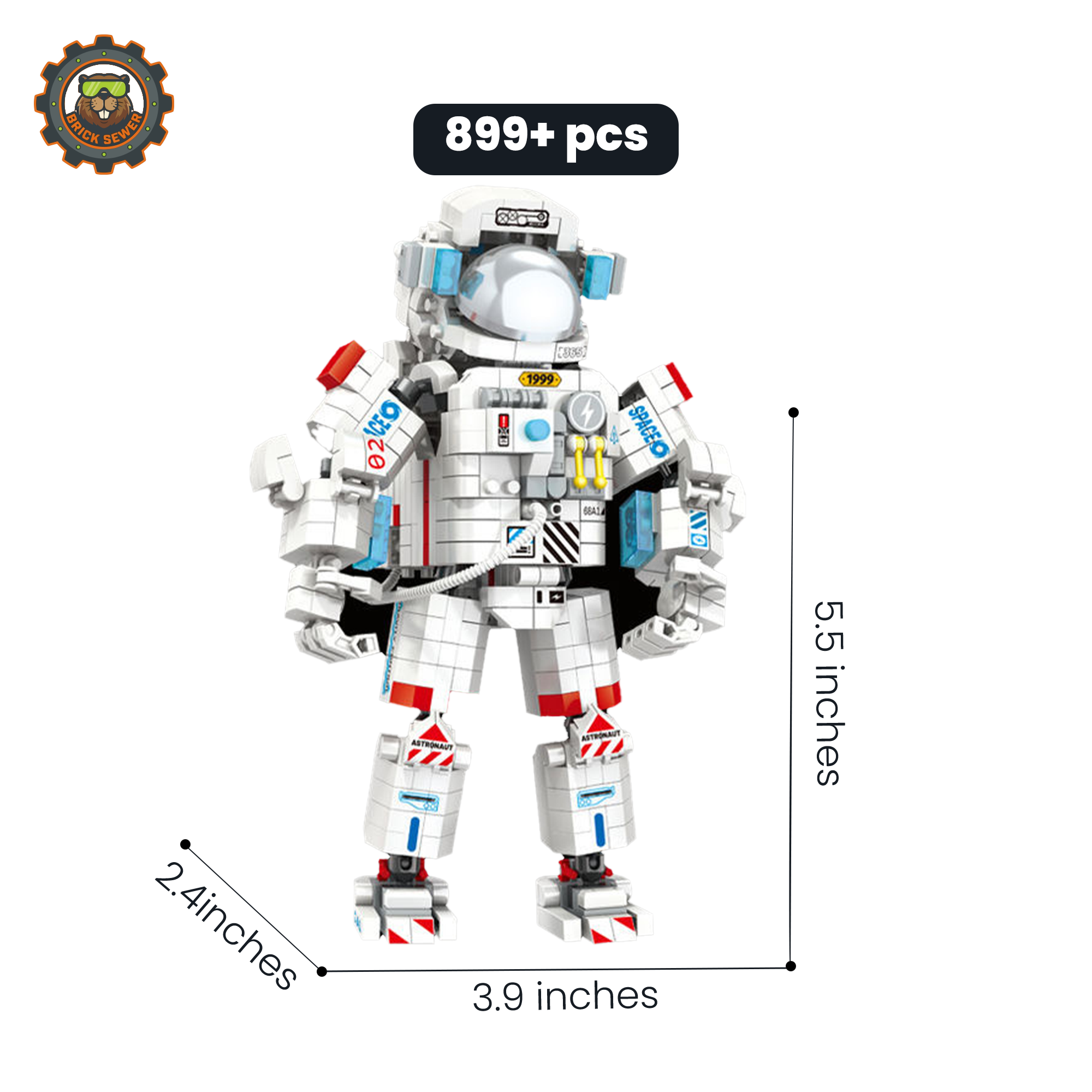 Astronaut Micro Building Blocks