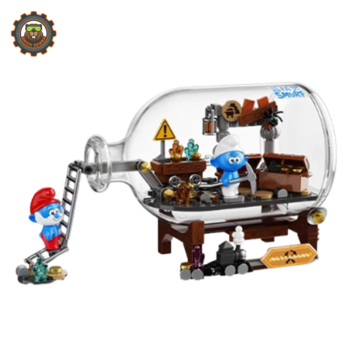 JAKI The Smurfs Gold Rush Adventure Building Block Set HK323