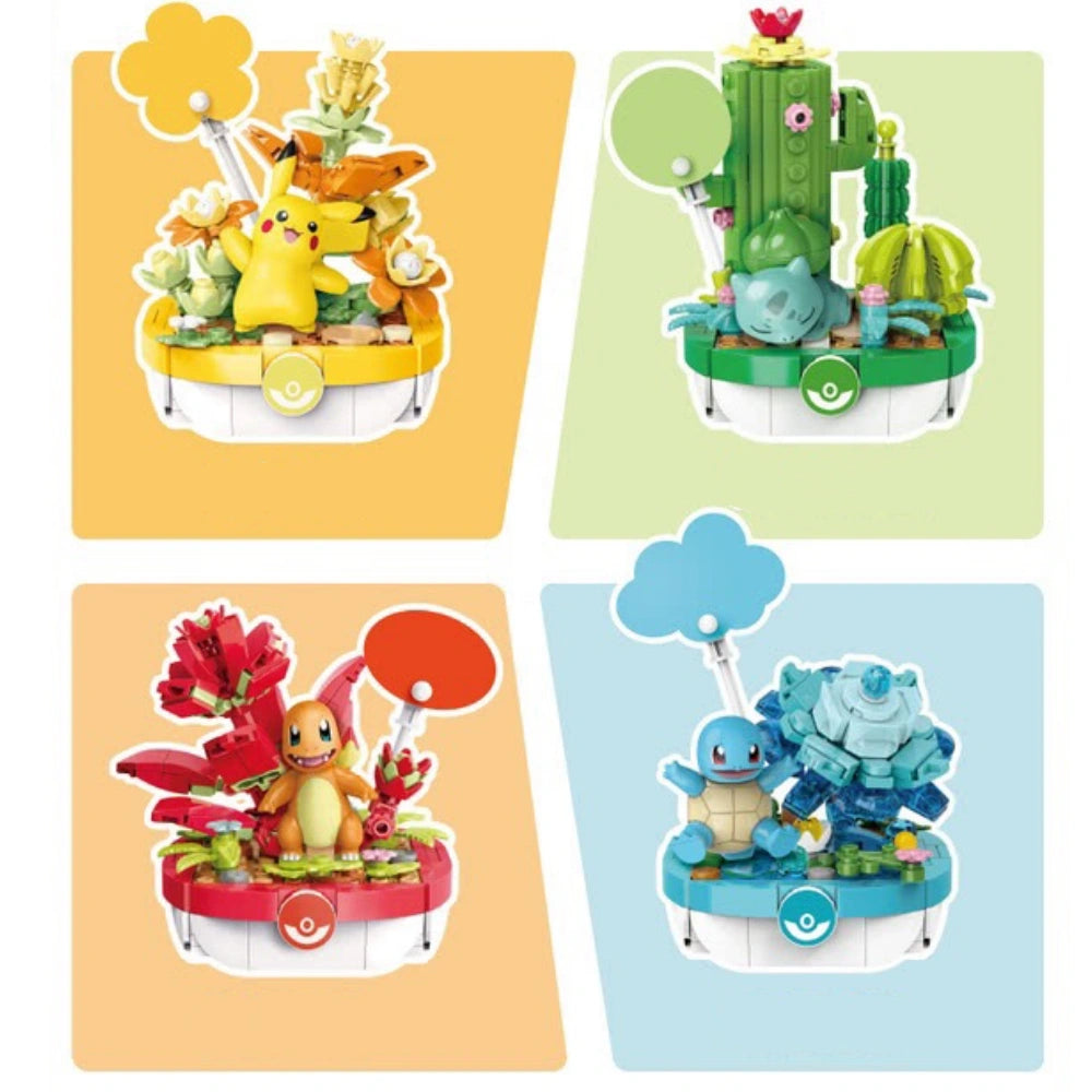 Keeppley K20278 Pokémon Potted Plant Four In One Movie