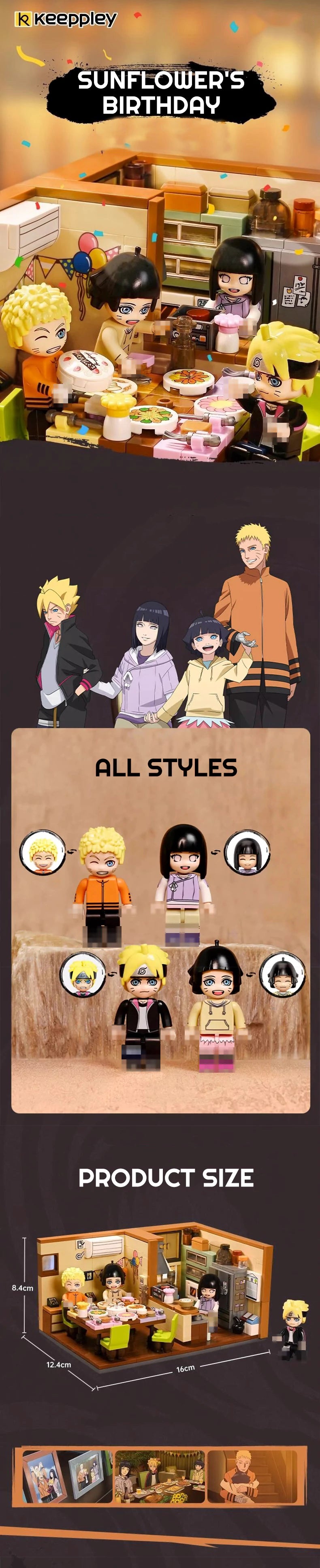 Keeppley K20526 NARUTO NEXT GENERATIONS Uzumaki Himawari Birthday Movie