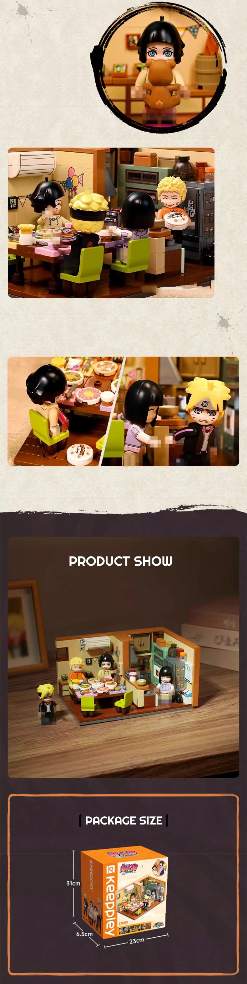 Keeppley K20526 NARUTO NEXT GENERATIONS Uzumaki Himawari Birthday Movie