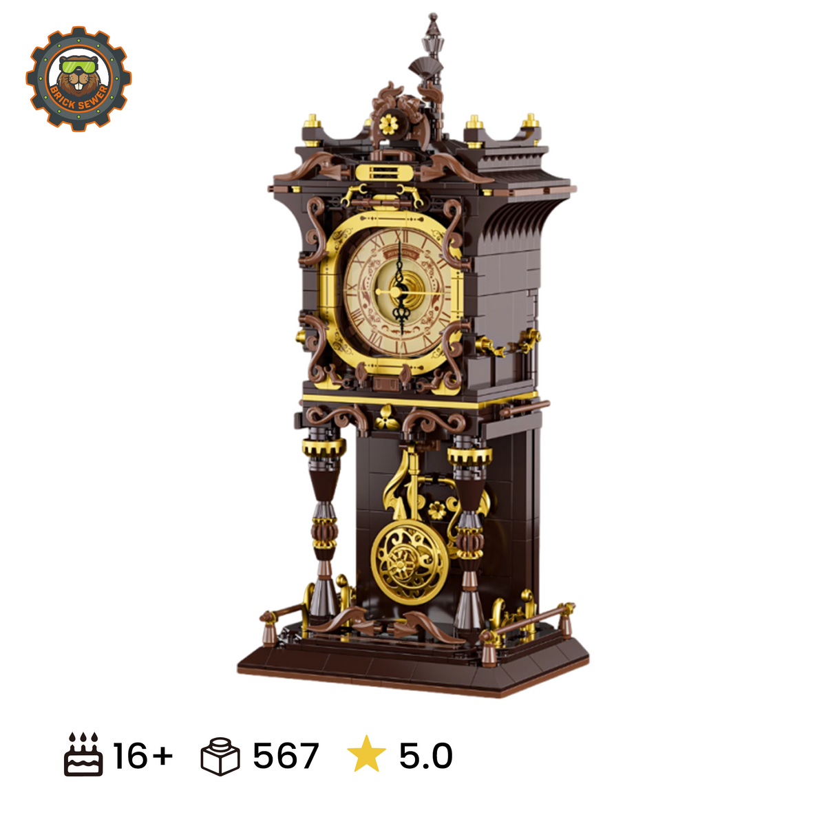 JAKI Vintage Pendulum Clock KJ038