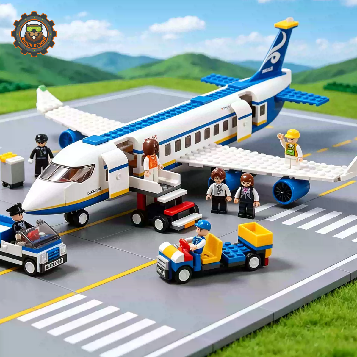 Sluban Passenger Plane M38-B0366