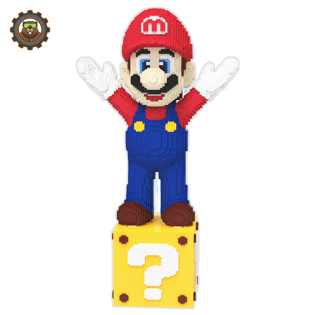 BrickSewer Mario Question Block Building Block Set 2007