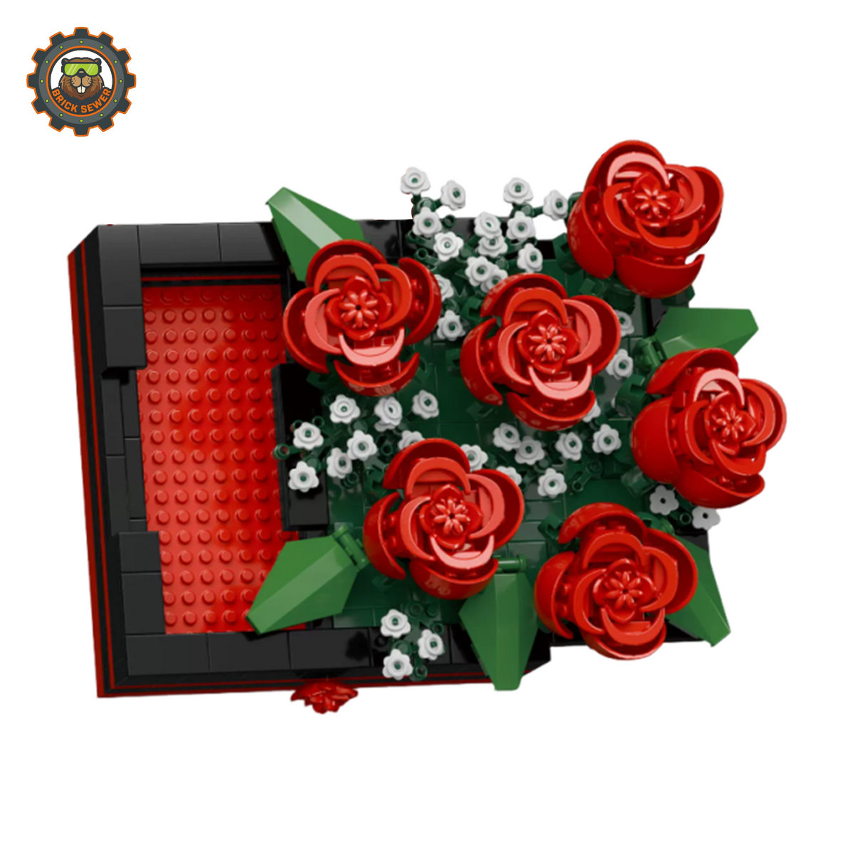 BrickSewer Rose Flower 7376