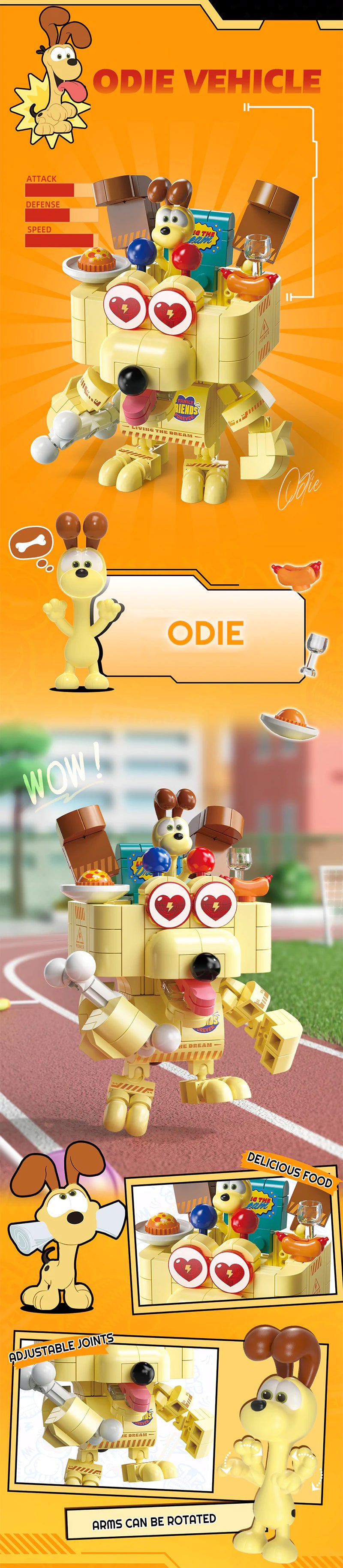 Feimibox Garfield Family Driving Vehicle Movie