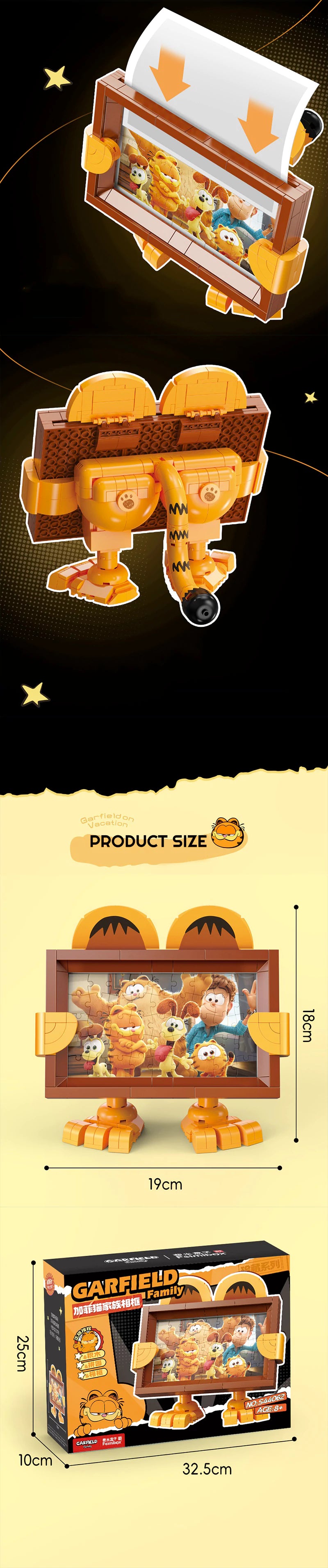 Feimibox S44062 Garfield Family Photo Frame Movie