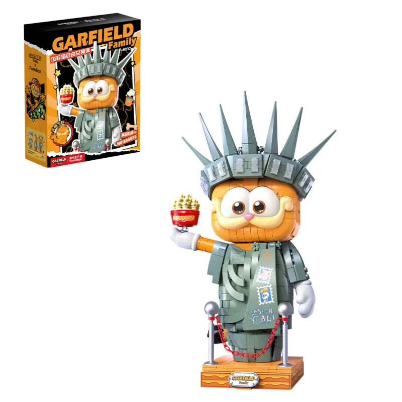 Feimibox S44072 Garfield Statue Of Liberty Movie