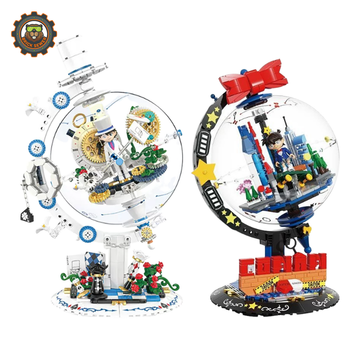 TOPTOY Detective Conan Astral Journey Globe Building Block Bundle
