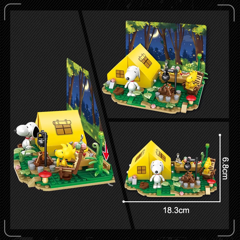 CACO Snoopy Background Painting Small Scene Movie