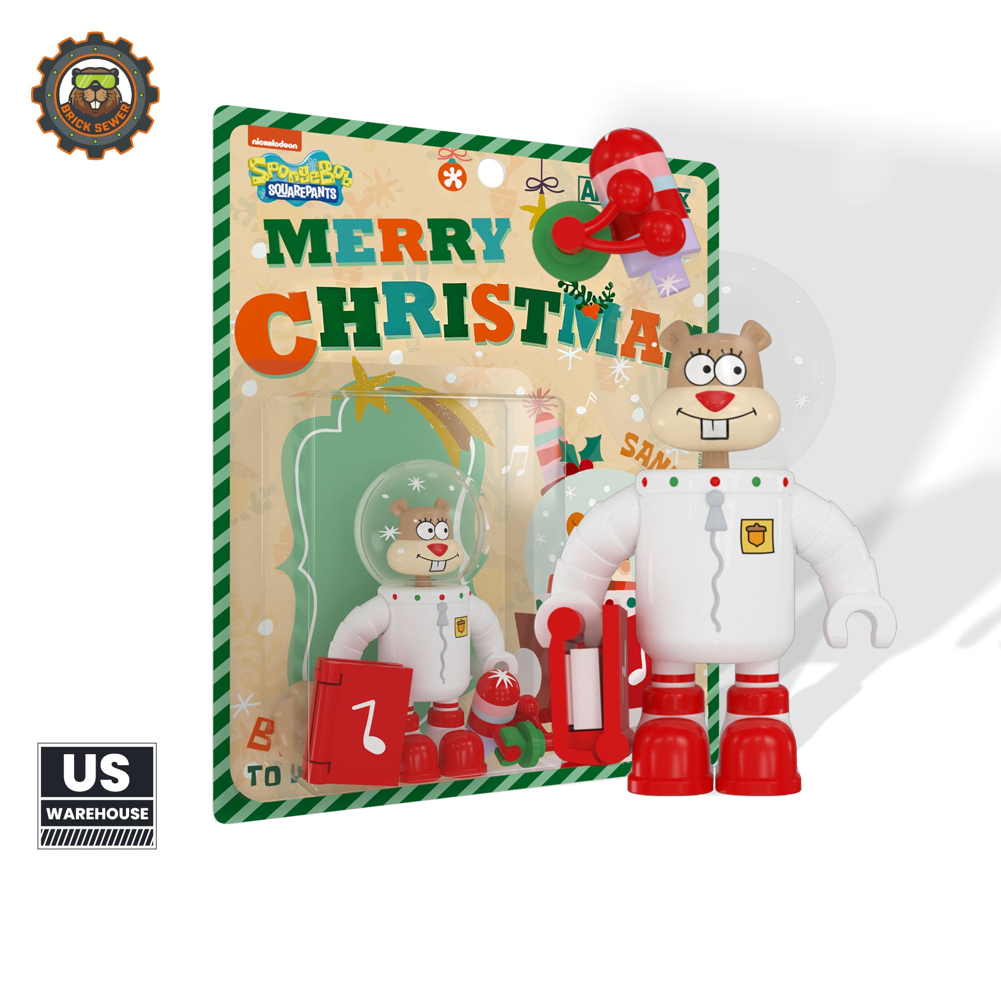 SpongeBob – Sandy – Christmas Ornament in festive packaging, perfect for holiday decorating and gifting.