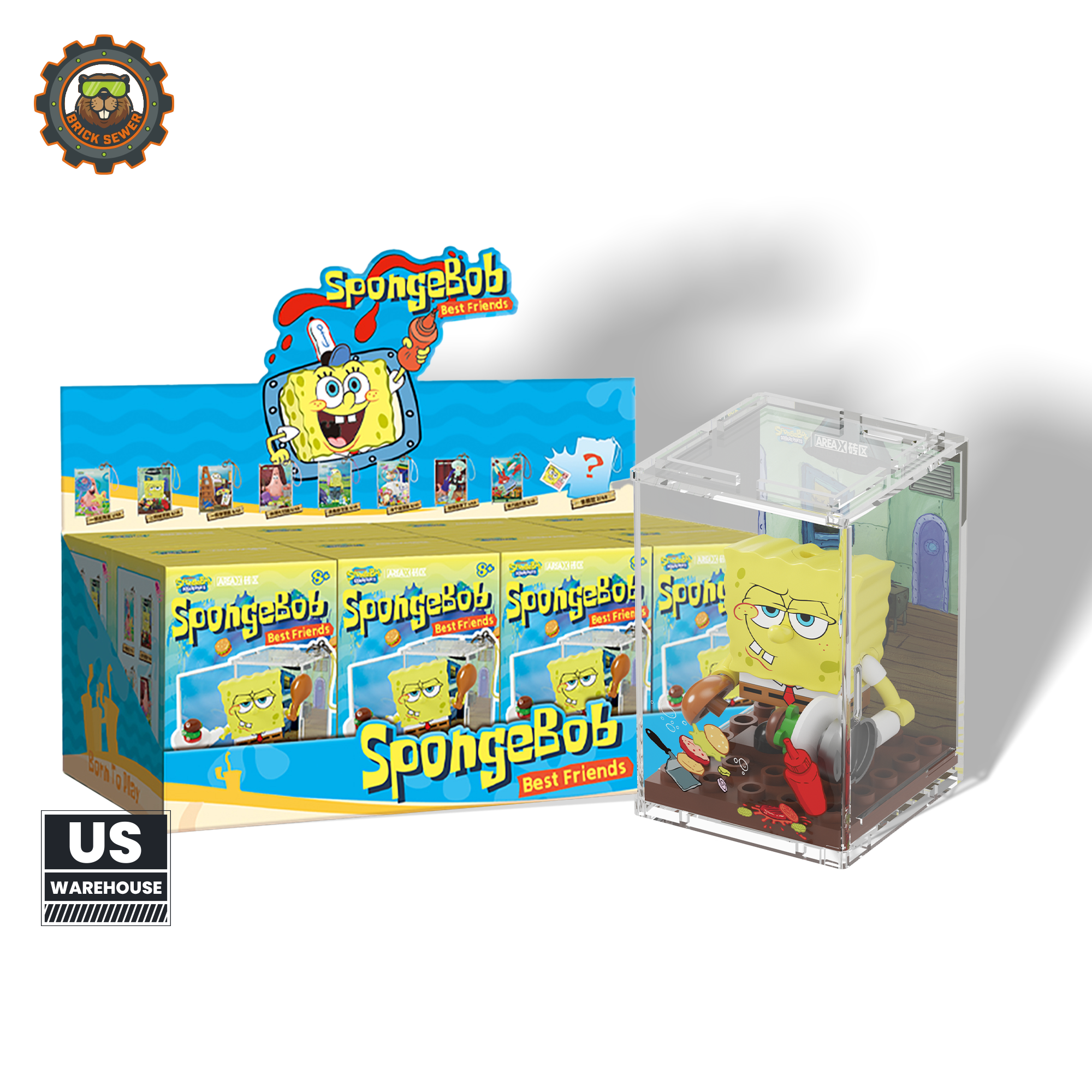 SpongeBob Bikini Bottom Blind Box（random 8 out of 9, non-repeating）