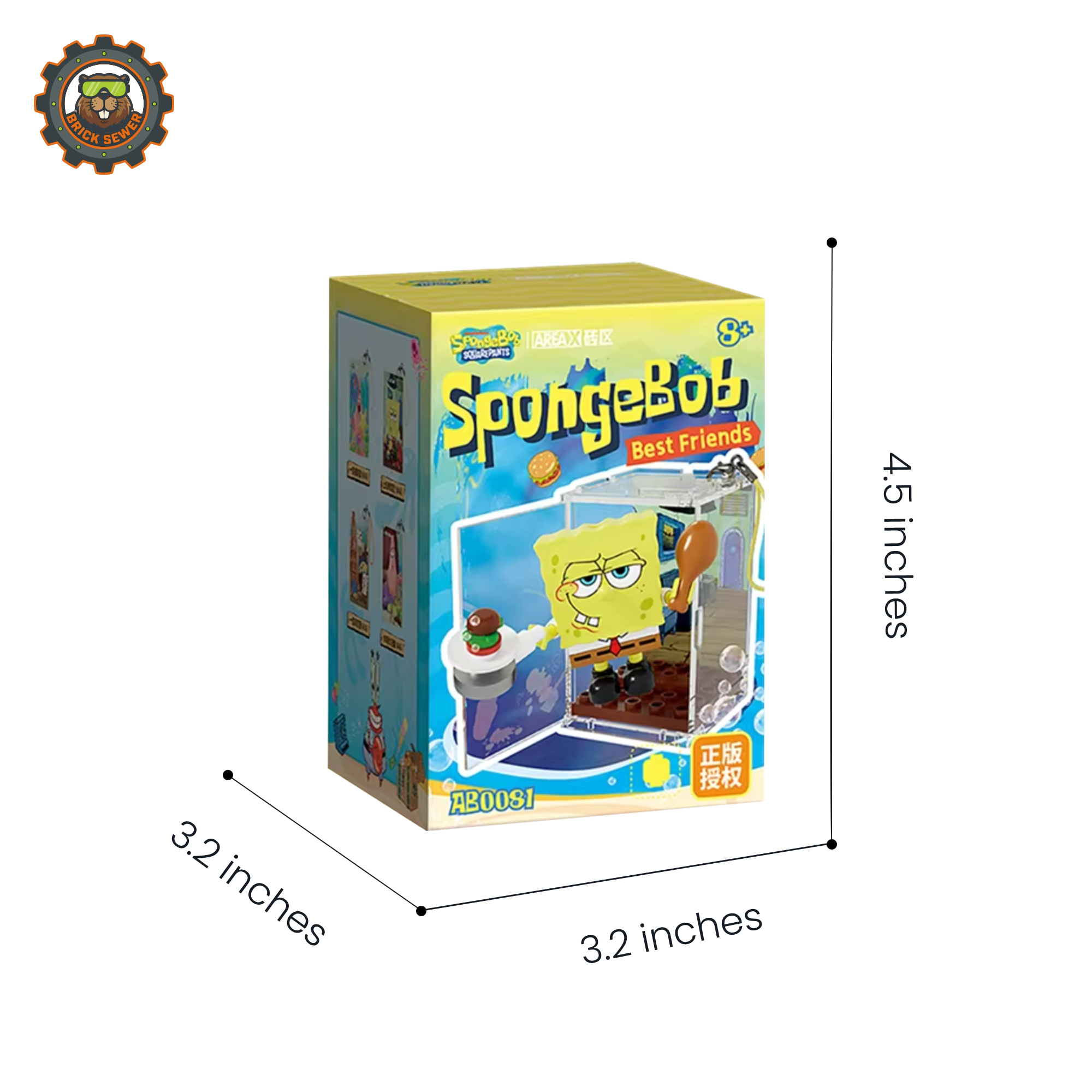 SpongeBob Bikini Bottom Blind Box（random 8 out of 9, non-repeating）