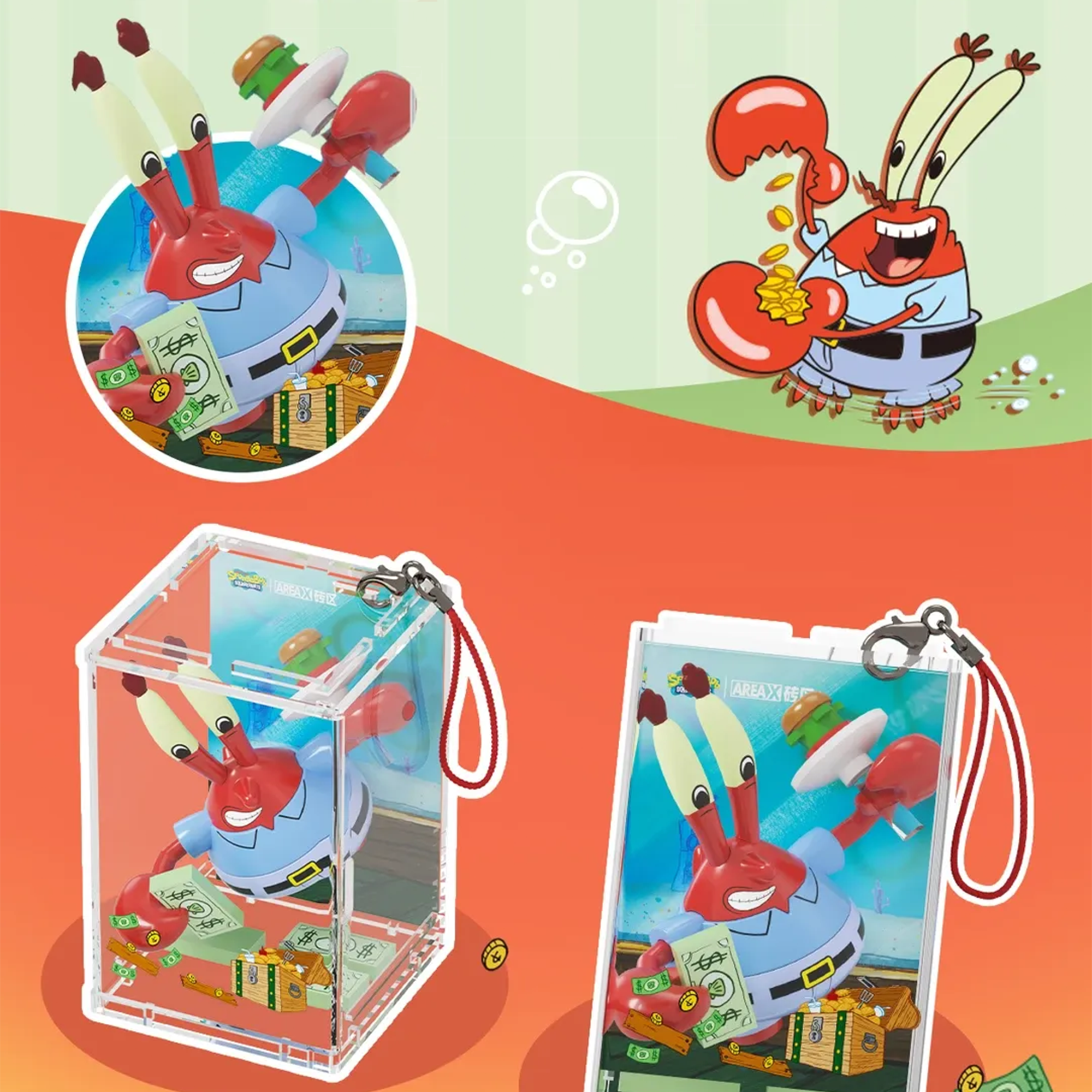 SpongeBob Bikini Bottom Blind Box（random 8 out of 9, non-repeating）