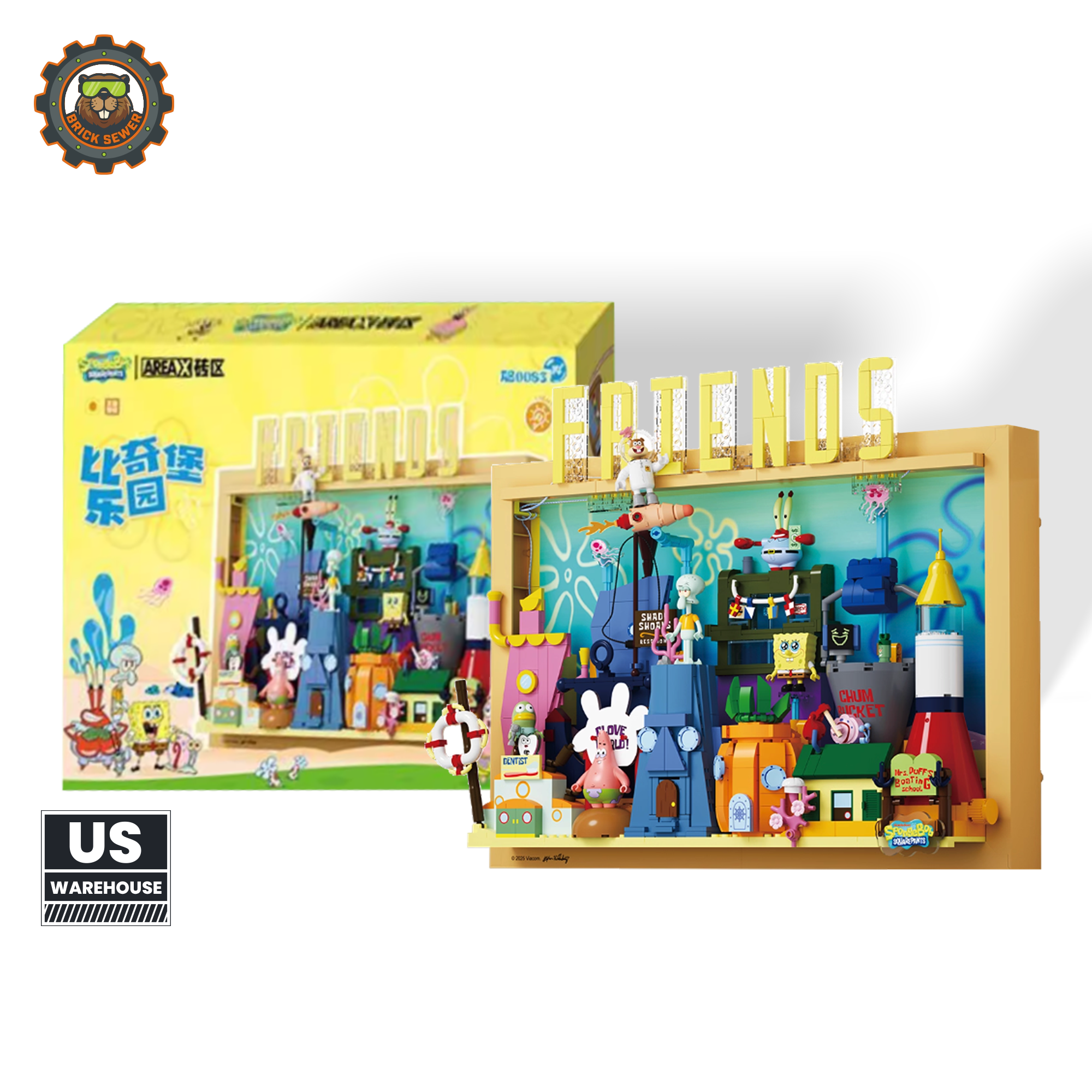 AreaX AB0083 SpongeBob SquarePants Bikini Bottom Paradise Movie